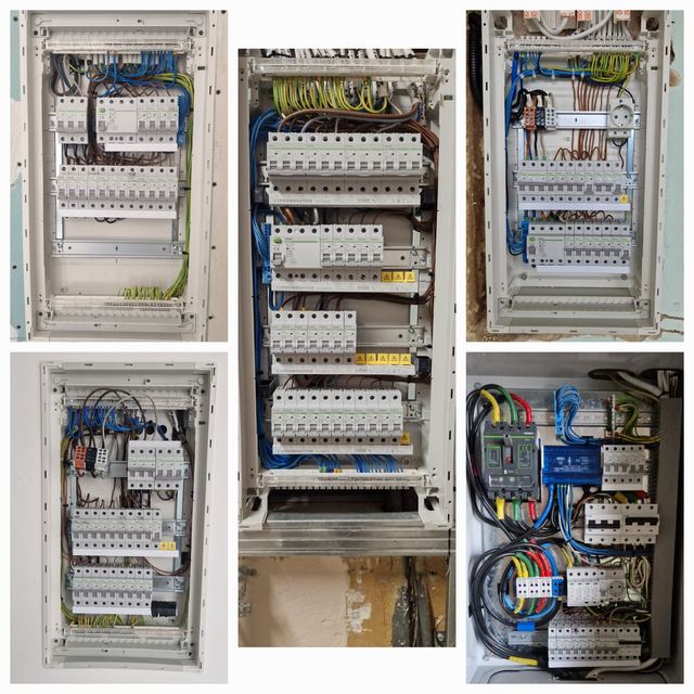 Sumontuota elektros paskirstymo skydinė